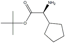 S-环戊基甘氨酸叔丁酯, 1000064-43-6, 结构式