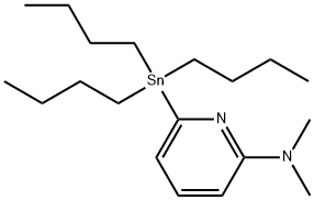 N,N-dimethyl-6-tributylstannylpyridin-2-amine 化学構造式