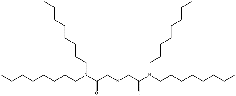 2,2'-(Methylimino)bis(N,N-di-n-octylacetamide) Structure