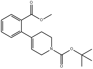 tert-butyl 4-(2-(methoxycarbonyl)phenyl)-5,6-dihydropyridine-1(2H)-carboxylate,1000771-63-0,结构式
