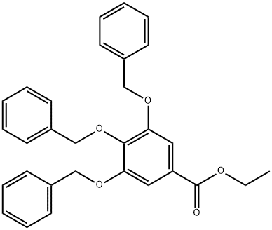 3,4,5-三苄氧基苯甲酸乙酯 结构式