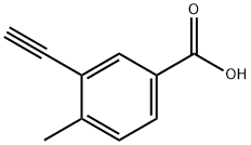 3-Ethynyl-4-methyl-benzoic acid Struktur