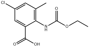 5-氯-2-乙氧基羰基氨基-3-甲基苯甲酸, 1003024-55-2, 结构式