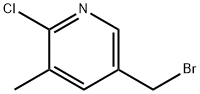 5-(Bromomethyl)-2-chloro-3-methylpyridine Structure