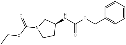 ethyl 3-(((benzyloxy)carbonyl)amino)pyrrolidine-1-carboxylate,1004304-27-1,结构式