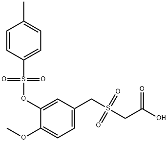 2-(4-methoxy-3-(tosyloxy)benzylsulfonyl)acetic acid|2-((4-METHOXY-3-(TOSYLOXY)BENZYL)SULFONYL)ACETIC ACID