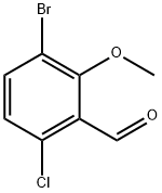 3-Bromo-6-chloro-2-methoxy-benzaldehyde Structure