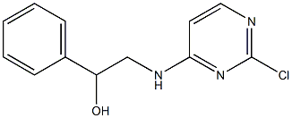 2-(2-chloropyrimidin-4-ylamino)-1-phenylethanol Structure