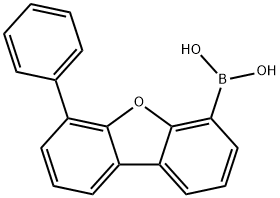 6-苯基二苯并呋喃-4-硼酸, 1010068-85-5, 结构式