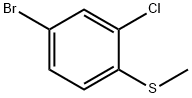 1-Bromo-3-chloro-4-(methylthio)benzene 化学構造式