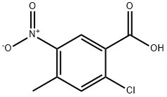 2-Chloro-4-methyl-5-nitro-benzoic acid, 101580-96-5, 结构式