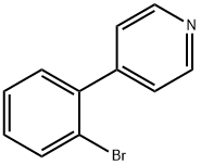 4-(2-ブロモフェニル)ピリジン 化学構造式