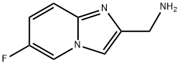 (6-氟咪唑并[1,2-A]吡啶-2-基)甲胺, 1020033-86-6, 结构式