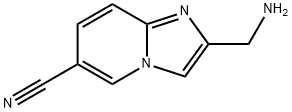2-氨基甲基咪唑并[1,2-A〕吡啶-6-甲腈,1020034-14-3,结构式