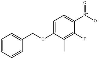 1-(Benzyloxy)-3-fluoro-2-methyl-4-nitrobenzene Structure