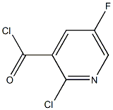 2-CHLORO-5-FLUORO-3-PYRIDINECARBONYL CHLORIDE Struktur