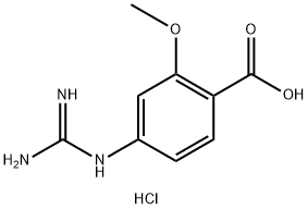 4-Guanidino-2-methoxybenzoic Acid Hydrochloride Structure