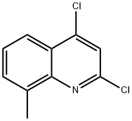 2,4-二氯-8-甲基喹啉, 102878-20-6, 结构式