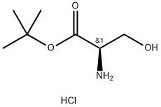 (R)-叔丁基-2-氨基基-3-羟丙酸盐酸盐, 1033753-14-8, 结构式
