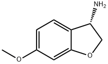 (S)-6-甲氧基-2,3-二氢苯并呋喃-3-胺, 1034926-63-0, 结构式