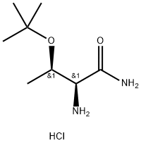 (2S,3R)-2-氨基-3-(叔丁氧基)丁酰胺盐酸盐,1038343-47-3,结构式
