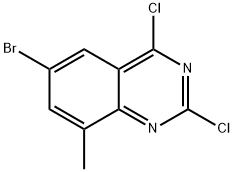 6-bromo-2,4-dichloro-8-methylquinazoline Structure