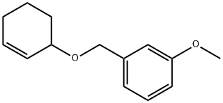 (((4-Methoxycyclohex-3-en-1-yl)oxy)methyl)benzene 化学構造式