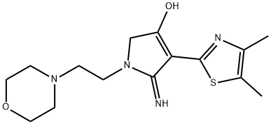 4-(4,5-dimethylthiazol-2-yl)-5-imino-1-(2-morpholinoethyl)-2,5-dihydro-1H-pyrrol-3-ol Structure