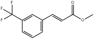 3-(トリフルオロメチル)けい皮酸メチルエステル 化学構造式