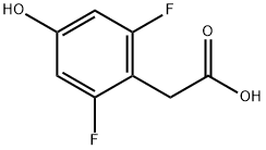 2-(2,6-difluoro-4-hydroxyphenyl)acetic acid Struktur