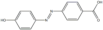 4-(4′-HYDROXYPHENYLAZO)BENZOIC ACID, 105299-45-4, 结构式
