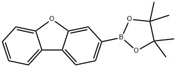3-(4,4,5,5-Tetramethyl-[1,3,2]dioxaborolan-2-yl)-dibenzofuran Struktur