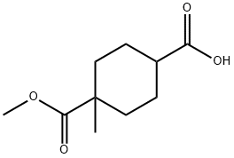 4-(methoxycarbonyl)-4-methylcyclohexanecarboxylic acid Structure