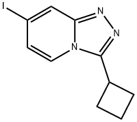 3-Cyclobutyl-7-iodo- 1,2,4-triazolo[4,3-a]pyridine Structure