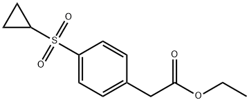 ethyl 2-(4-(cyclopropylsulfonyl)phenyl)acetate Structure