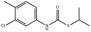 S-ISOPROPYL N-(3-CHLORO-4-METHYLPHENYL)THIOLCARBAMATE Struktur