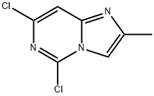 5,7-二氯-2-甲基咪唑并[1,2-C]嘧啶 结构式