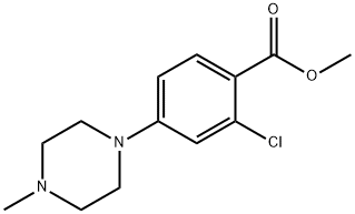2-氯-4-(4-甲基-1-哌嗪基)苯甲酸甲酯, 1059705-62-2, 结构式