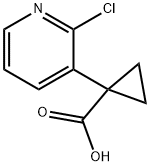 1-(2-氯吡啶-3-基)环丙烷-1-羧酸,1060811-81-5,结构式