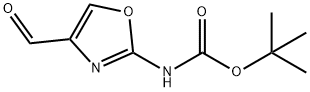 2-(BOC-氨基)噁唑-4-甲醛, 1060816-37-6, 结构式