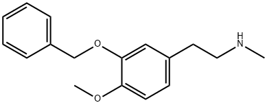 2-(3-(Benzyloxy)-4-methoxyphenyl)-N-methylethan-1-amine Struktur