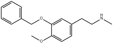 2-(3-(Benzyloxy)-4-methoxyphenyl)-N-methylethan-1-amine 结构式