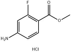 methyl 4-amino-2-fluorobenzoate hydrochloride Structure
