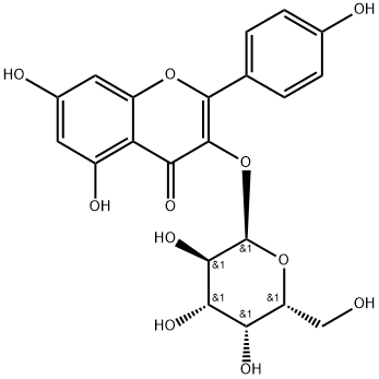 Kaempferol 3-O-D-galactoside 结构式
