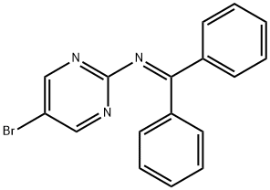 5-Bromo-N-(diphenylmethylene)-2-pyrimidinamine Structure