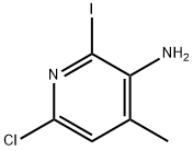 6-Chloro-2-iodo-4-methyl-pyridin-3-ylamine Structure