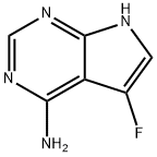 5-Fluoro-7H-pyrrolo[2,3-d]pyrimidin-4-amine 结构式
