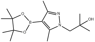 1-(3,5-Dimethyl-4-(4,4,5,5-tetramethyl-1,3,2-dioxaborolan-2-yl)-1H-pyrazol-1-yl)-2-methylpropan-2-ol Structure