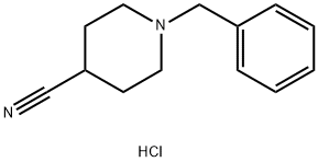 1-Benzylpiperidine-4-carbonitrile hydrochloride Struktur