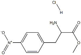4-nitro- DL-Phenylalanine, methyl ester, monohydrochloride Struktur